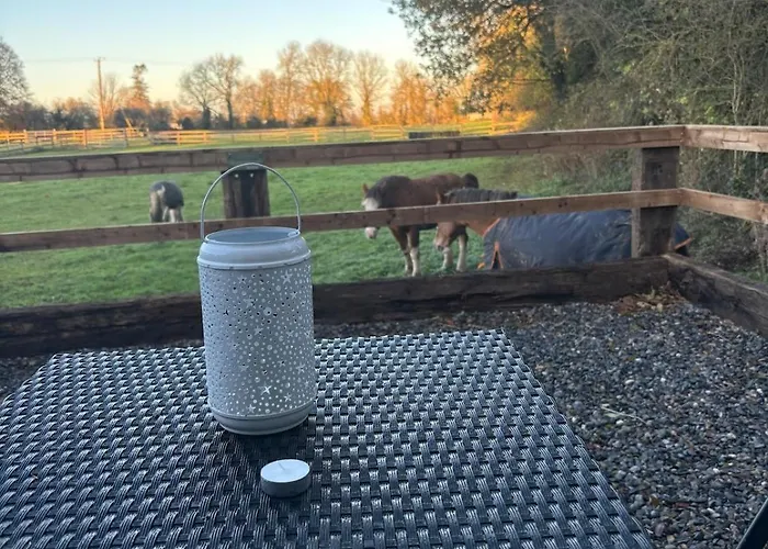 펜션 The Hideaway Glamping Pod 2 With Hot Tub & Cold Shower